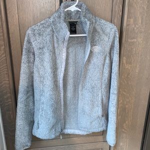 Womens Northface fleece Jacket size small/ light gray